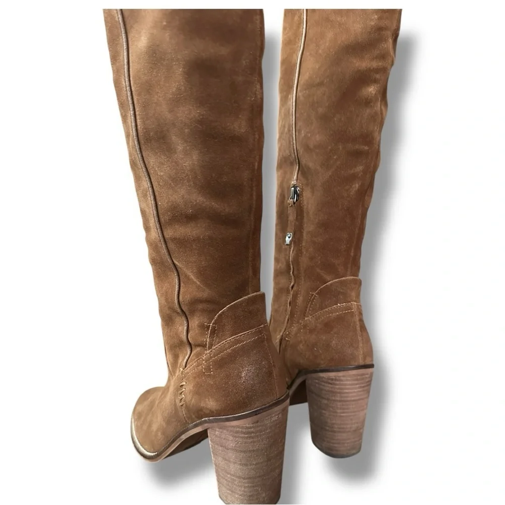 Dolce Vita Ohanna Suede Over the Knee High Boots in Saddle | Women’s Size 10